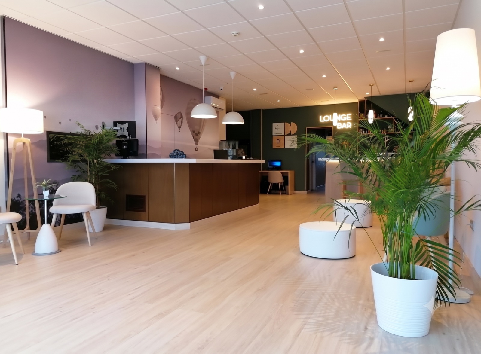 Recepción del hotel